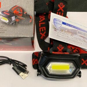 LAMPADA FRONTALE LED RICARICABILE AL LITIO 130 LUMEN LUMINOSITA'3,7V COD.1152268