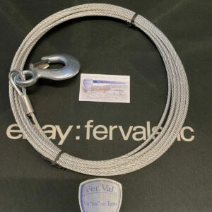 FUNE E GANCIO PER VERICELLO LUNGHEZZA FUNE 11M PORTATA MASSIMA 680 KG. 1450610
