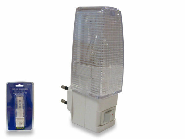 LUCE NOTTURNA PUNTO LUCE CON LAMPADINA AD INCANDESCENZA E14 CODICE 272520