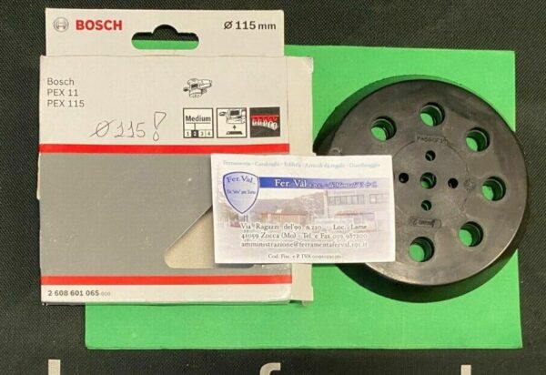 PLATORELLO 8 FORI X LEVIGATRICE ROTORBITALE BOSCH PEX 115