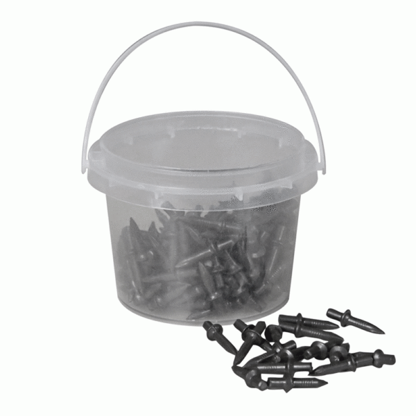 CHIODI A PERCUSSIONE 18MM PER FISSAGGIO GRAFFETTE/BANDELLE PZ.200 VALEX 1950300