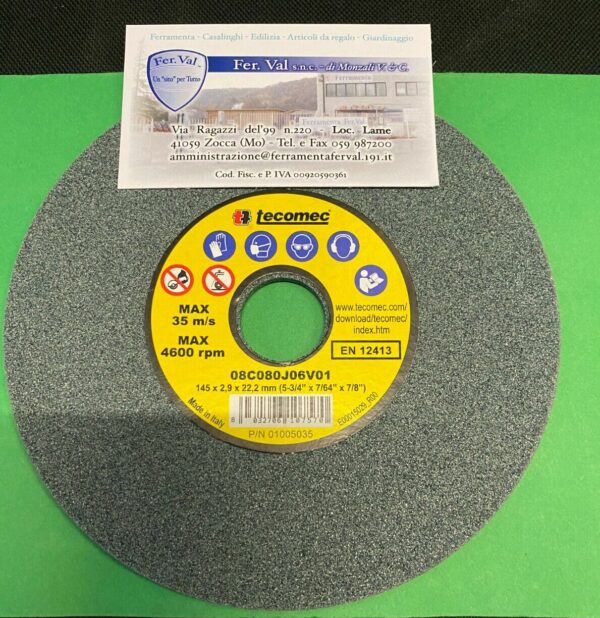 DISCO ABRASIVO PER CATENA SEGA METALLO DURO 145X22,2X2,9 MADE IN ITALY R315588