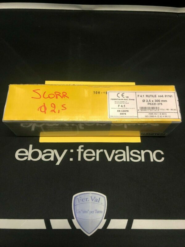 MAURER ELETTRODI RIVESTIMENTO RUTILE F4.1 DIAMETRO 2,5X300MM PEZZI 275 FI81161