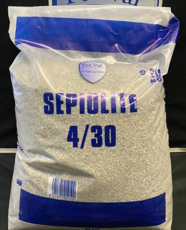 SEGATURA SEPIOLITE ASSORBENTE GRANULARE IN SACCO DA 20 KG 4/30 CODICE 676810