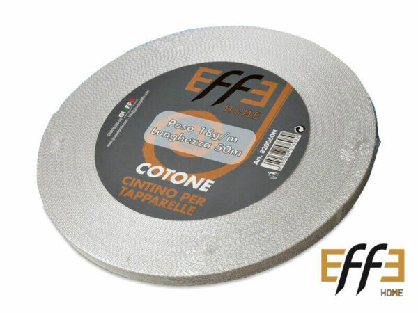 CINTINO PER TAPPARELLE IN COTONE MARCA EFFE LUNGHEZZA MT.50 PESO18G/M COD.301120