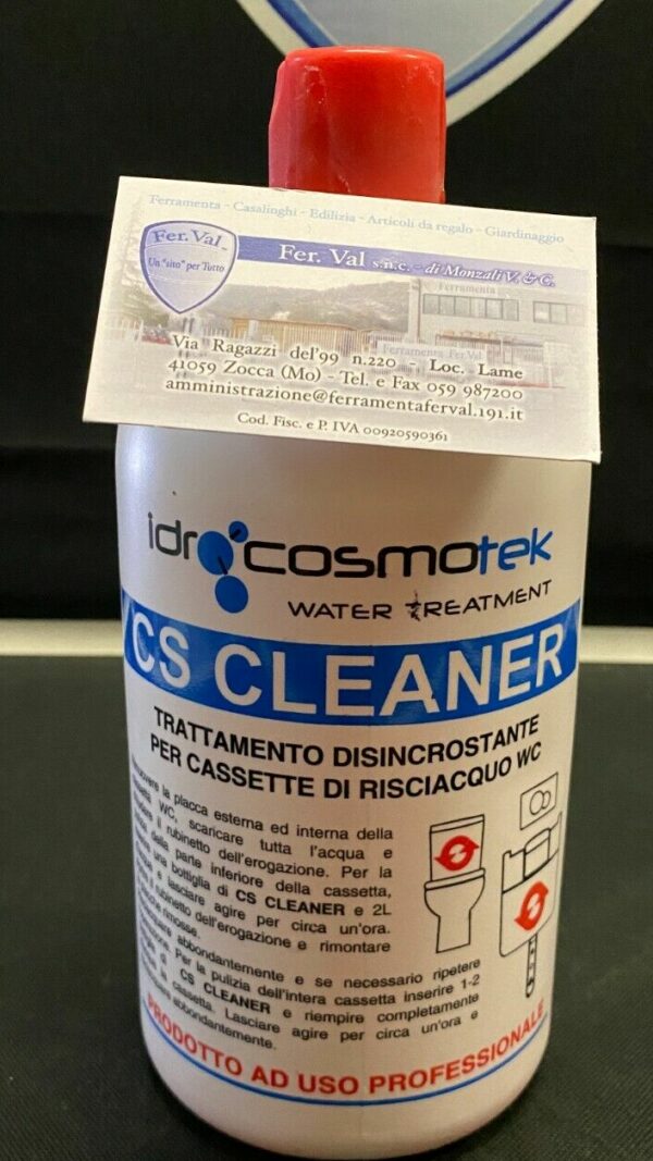 DISINCROSTANTE PER CASSETTE WC LT.1 CS CLEANER PRODOTTO PROFESSIONALE 750920