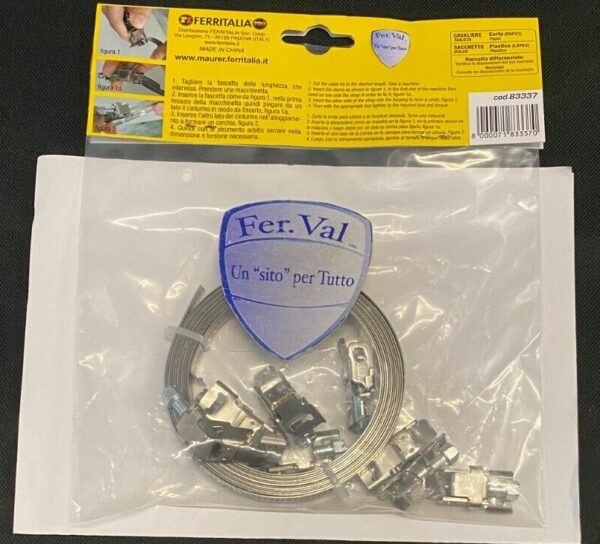 FASCETTA STRINGITUBO MAURER NASTRO DA 3 METRI INOX AISI 304 3MTX9MM COD. 83337