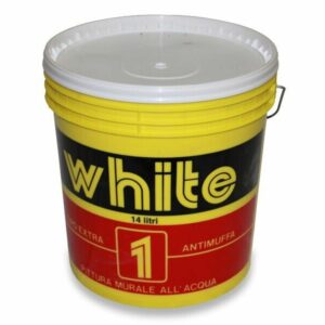 IDROPITTURA WHITE EXTRA LT.14 ANTIMUFFA PITTURA MURALE ALL'ACQUA COD.782906