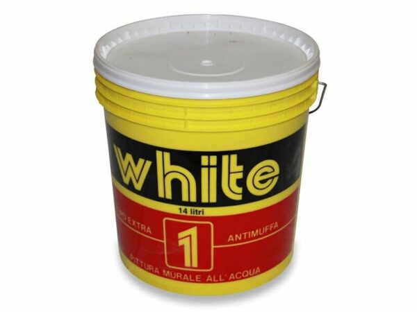 IDROPITTURA WHITE EXTRA LT.14 ANTIMUFFA PITTURA MURALE ALL'ACQUA COD.782906
