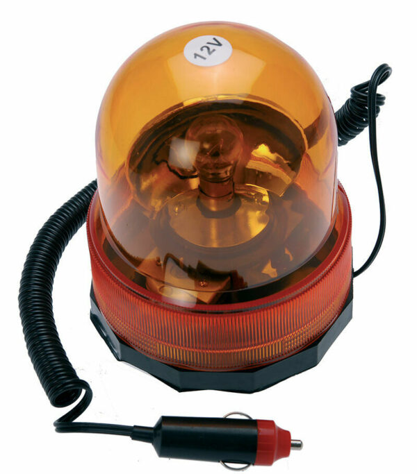 LAMPEGGIANTE LUCE SEGNALETICA MAGNETICA LUCE GIALLA ALIMENTAZIONE 12V BGS9761