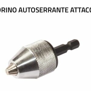 MANDRINO AUTOSERRANTE PER AVVITATORE 6MM GAMBO ATTACCO ESAGONALE 1/4 COD.FI82880