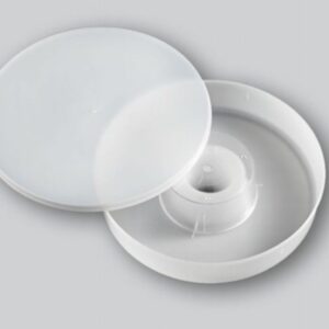 NUTRITORE IN PLASTICA CILINDRICO LT.1 PER API COLORE BIANCO 🐝 CODICE 10500