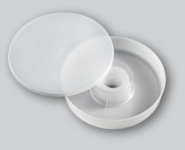 NUTRITORE IN PLASTICA CILINDRICO LT.1 PER API COLORE BIANCO 🐝 CODICE 10500