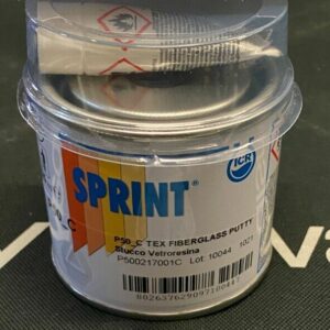 STUCCO MASTICE P50 PER VETRORESINA CON INDURITORE GRIGIO SPRINT 500ML