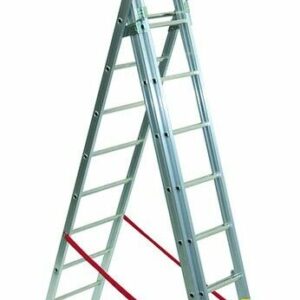 SCALA ALLUMINIO TRIPLA MAURER 3X11 SVILUPPO 7,06 PESO MAX 150 KG. COD.FI95826