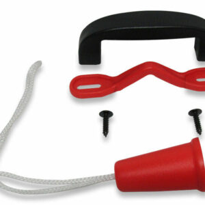 KIT MANIGLIA PER BASCULANTI UNIVERSALE IN PROPILENE ROSSA E NERA COD. 207200