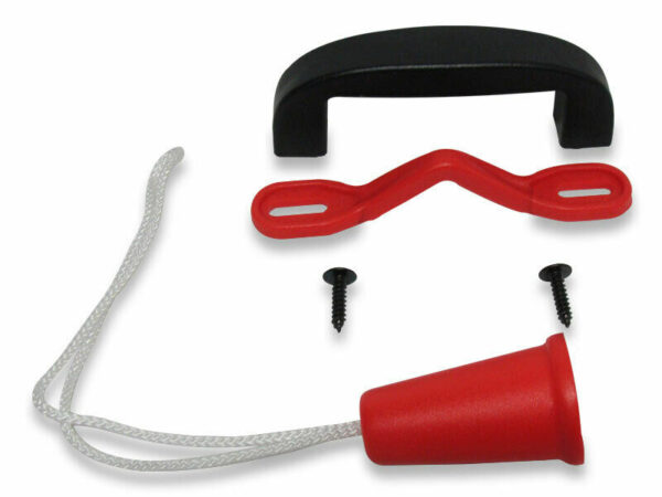 KIT MANIGLIA PER BASCULANTI UNIVERSALE IN PROPILENE ROSSA E NERA COD. 207200