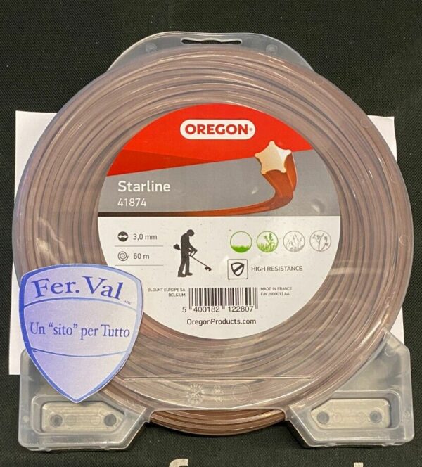 FILO DECESPUGLIATORE OREGON STARLINE DA 3.00 MM ORIGINALE PROFESSIONALE R300604