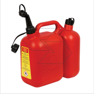 TANICA DOPPIA A 2 SCOMPARTI OMOLOGATA PER OLIO 2,5 LT E BENZINA 5 LT R350156
