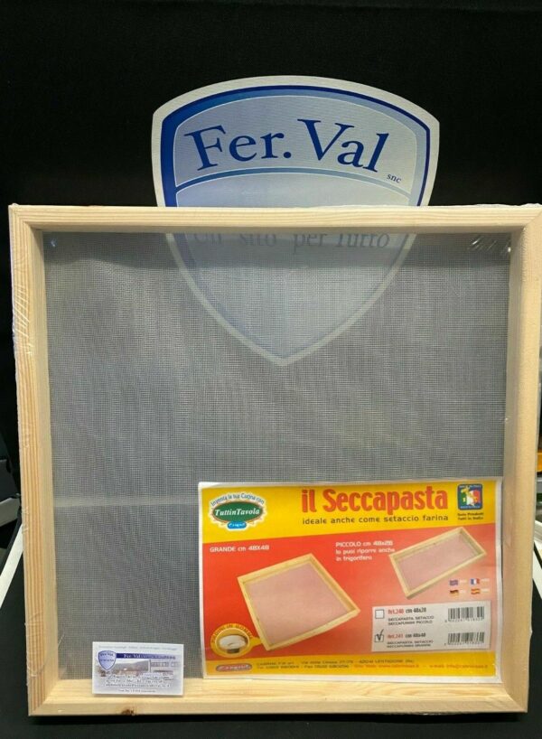 SETACCIO SECCAPASTA/FUNGHI CM.48X48 IDEALE ANCHE COME SETACCIO FARINA 3550/24