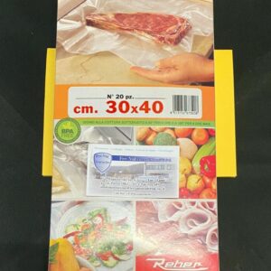 BUSTE PER SOTTOVUOTO CONF. 20 PZ. 30X40 CM ORIGINALI REBER6732N