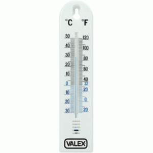 TERMOMETRO APPENDIBILE AD ALCOOL BASE IN PLASTICA COLORE BIANCO VALEX 1870021