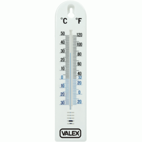 TERMOMETRO APPENDIBILE AD ALCOOL BASE IN PLASTICA COLORE BIANCO VALEX 1870021
