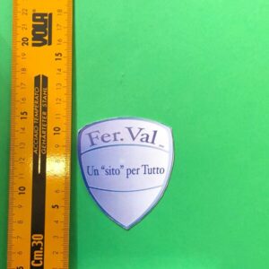 SQUADRA FALEGNAME ALLUMINIO VERNICIATA GIALLA ROSSA CM.50