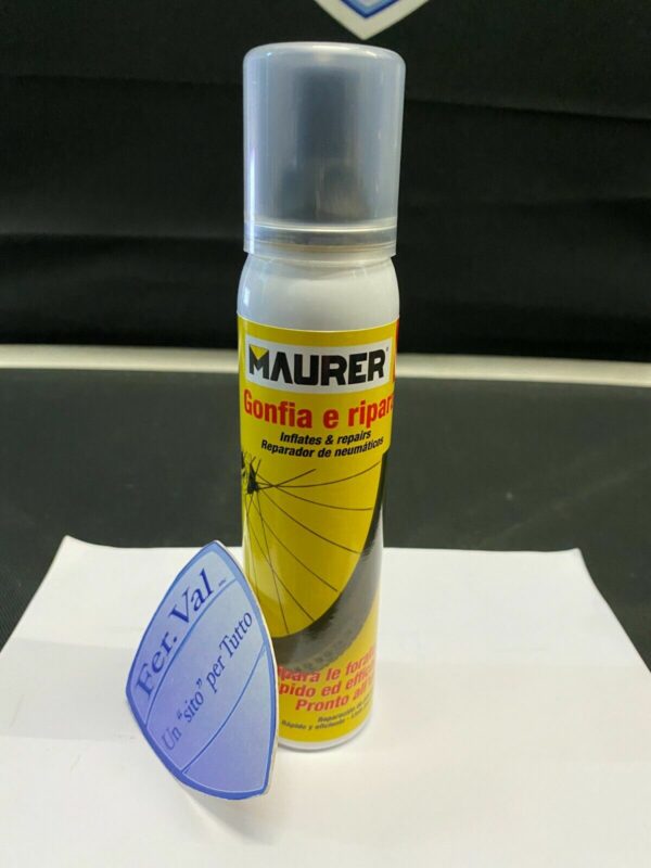 RIPARA E GONFIA GOMME PER PNEUMATICI BICI SPRAY MAURER 100 ML. PRONTO FI96898